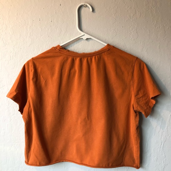 Orange Ripped Crop Top - Picture 2 of 2